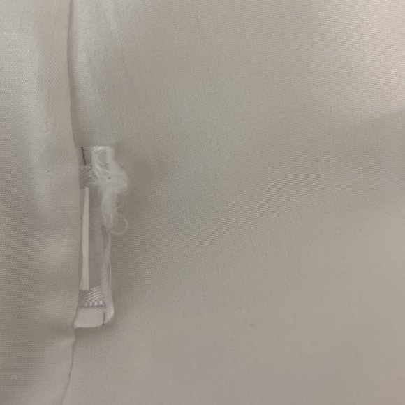 Janie and Jack 2T White Quilted Jacket with Brown Trim - Picture 5 of 5